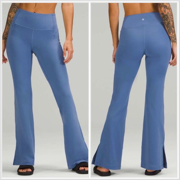 Lululemon Pants - Lululemon Groove Super-High-Rise Split-Hem Flare Pant *Nulu Water Drop Size 12